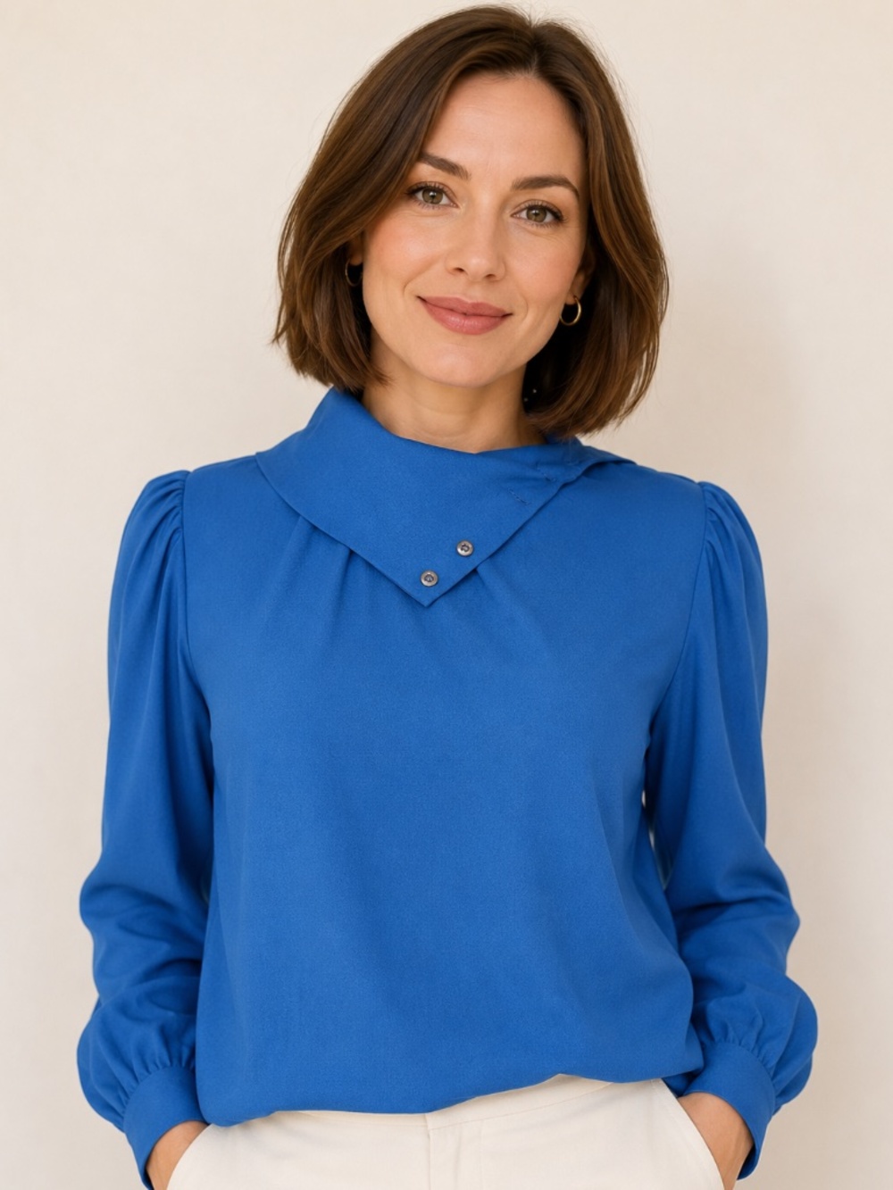 Vintage Bethany Teal Blouse Size 7/8